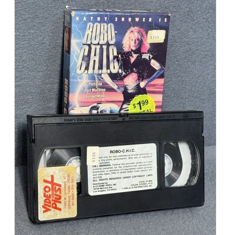 Robo‎ Chic VHS Movie 1990 Sci Fi Action SciFi Horror Kathy Shower Full Length